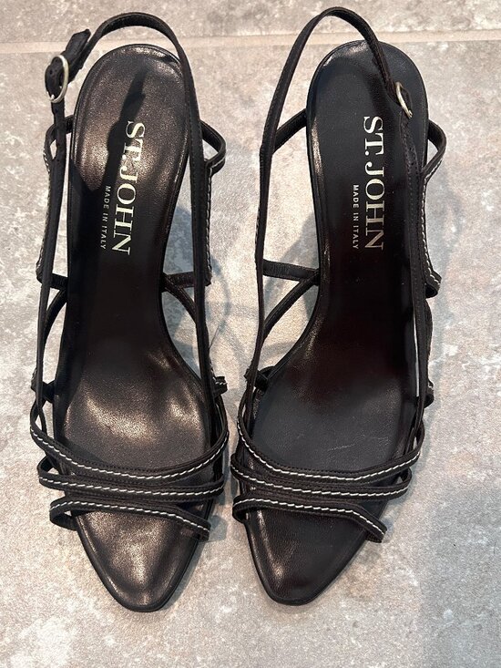 St. John Shoes - St. John Made In Italy Strappy Heels size 9.5 Brown